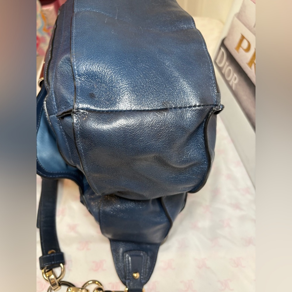 Coach Kristin Elevated limited edition Navy Leather Satchel No. B1193- 16823 - Picture 10 of 14